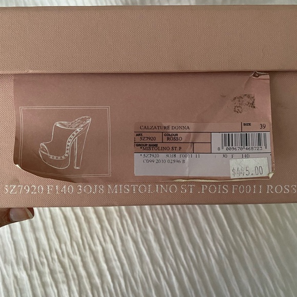 Miu Miu Calzature Donna Mules, size 39, new in box, never worn - Picture 4 of 8